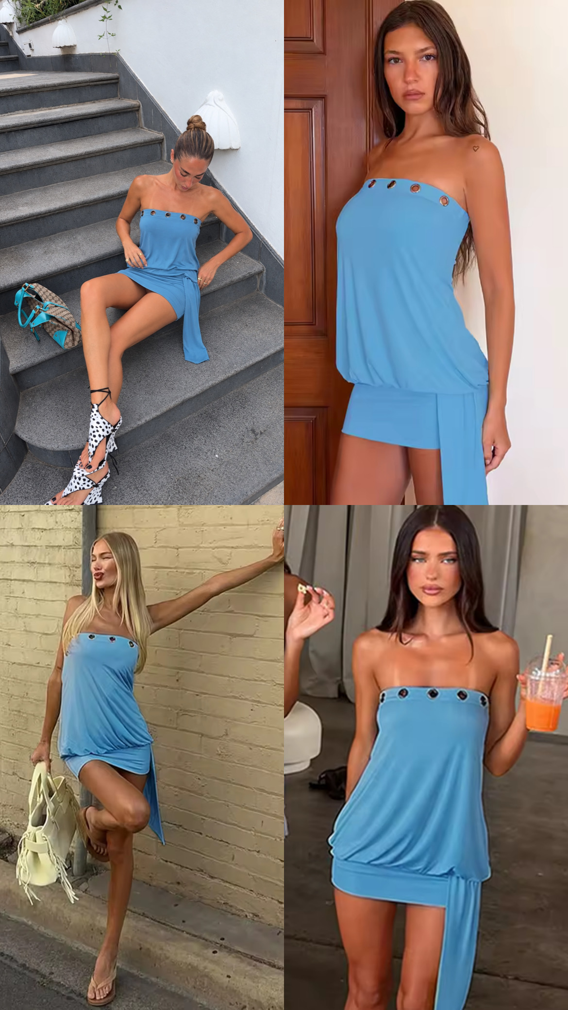 Vestido aqua - Imagen 3